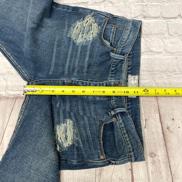 Free People Women Distressed Ankle Jeans Size 25 Blue Denim B363 -30 - Picture 5 of 16